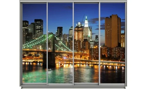Dulap Print 4 Usi 2354, L310 x H220 x A60
