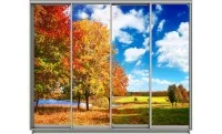 Dulap Print 4 Usi 2292, L280 x H240 x A60