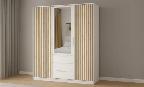 Amenajare Dormitor "Smart White Minimalist"