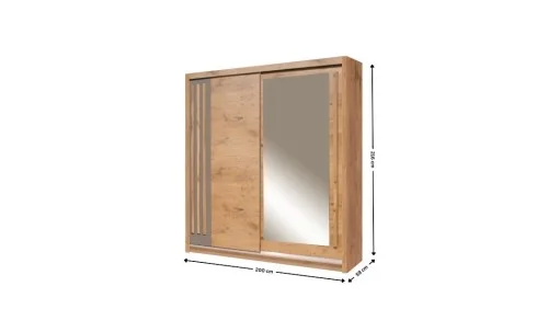 Dulap Effect Lancelot EF4-20 Uși Glisante cu Oglindă