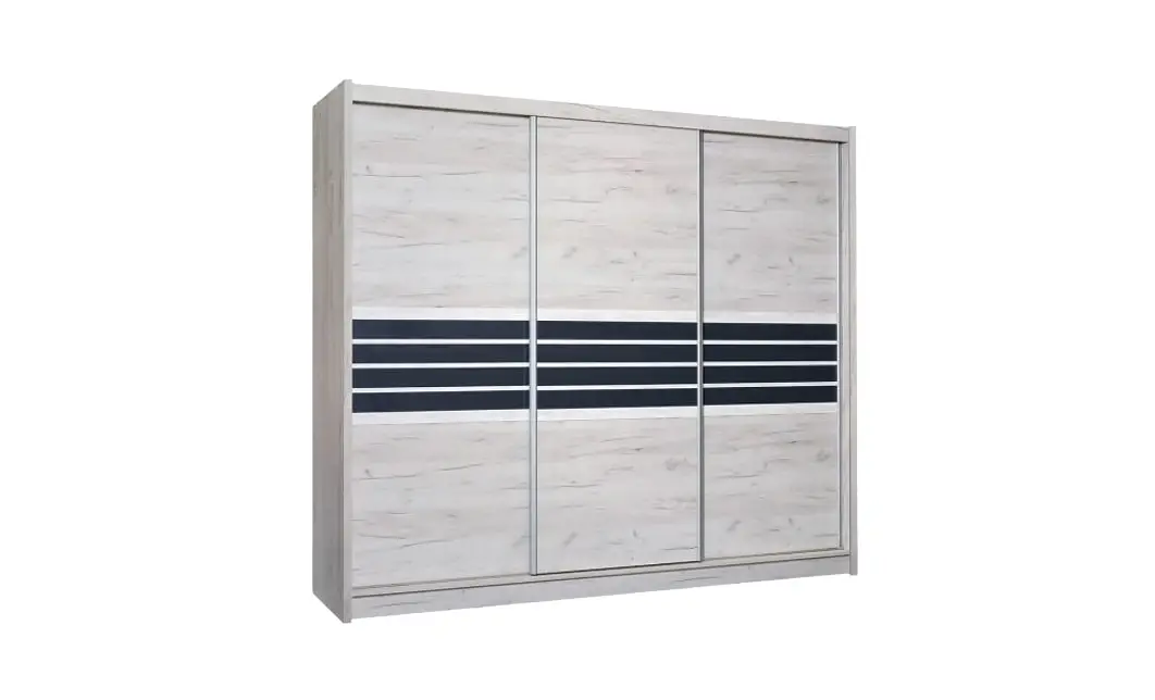 Dulap Turyn Craft / Grafit DAB 250 cu Uși Glisante