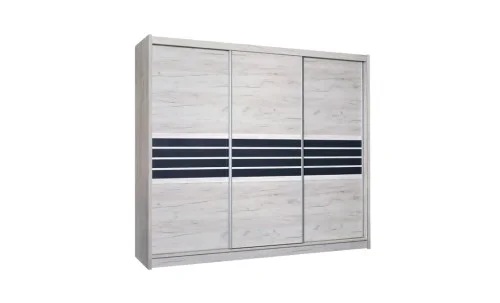 Dulap Turyn Craft / Grafit DAB 250 cu Uși Glisante