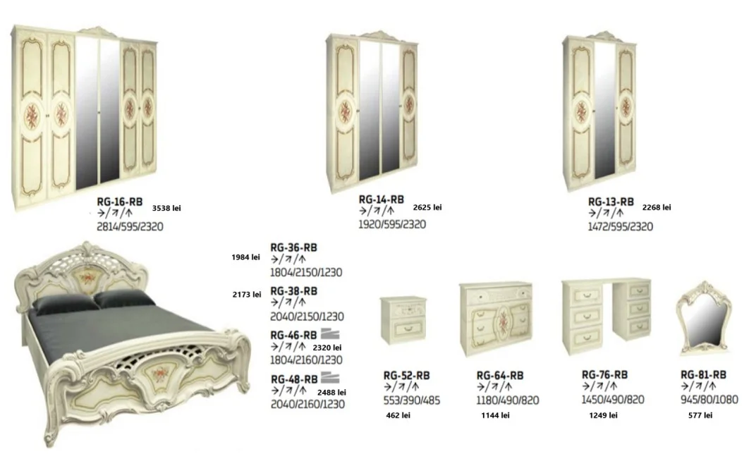 Dormitor Clasic Regina Beige 5