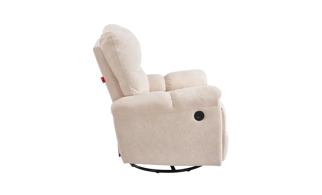 Fotoliu Rotativ cu Recliner KJL6409 Bej 2