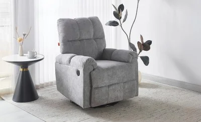 Fotoliu Rotativ cu Recliner KJL6409 Gri