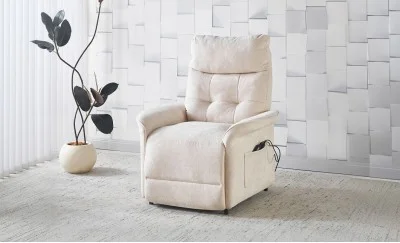 Fotoliu cu Recliner Electric și Port Încărcare USB-C KJL6410 Bej