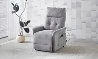 Fotoliu cu Recliner Electric și Port Încărcare USB-C KJL6410 Gri