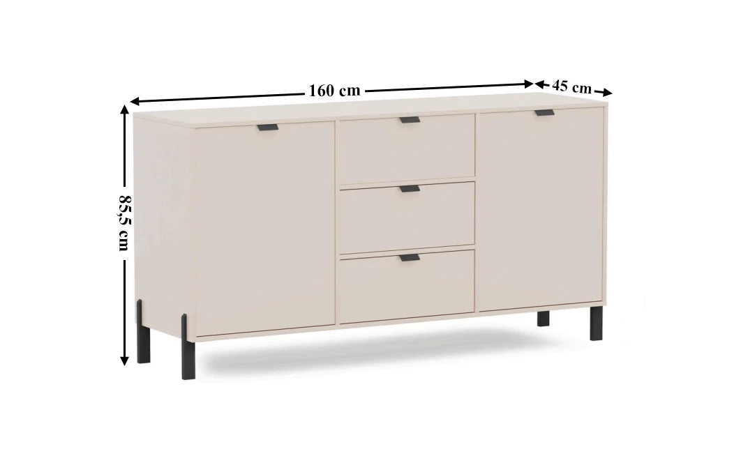 Comoda Living Cremona 2D-3S 1