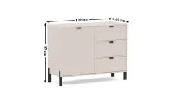 Comoda Living Cremona 1D-3S