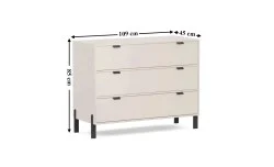Comoda Living Cremona 3S
