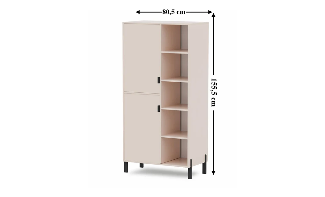 Dulap Regal Living Cremona 2D-4L LEWY 1