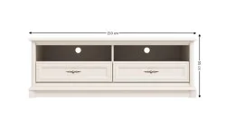 Comodă TV Sonata Cashmere RTV 150 cu 2 Sertare