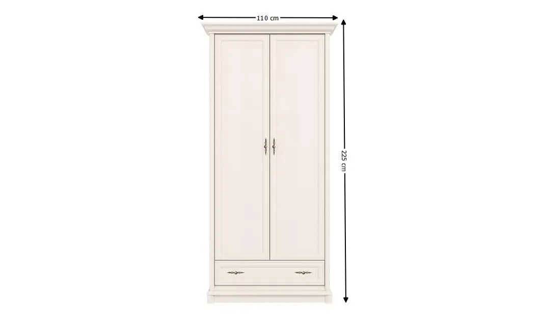 Dulap Sonata Cashmir 2D1S cu 1 Sertar și 2 Uși 1