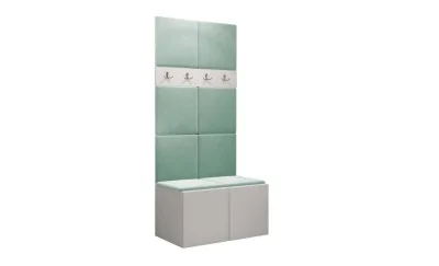 Cuier Hol Luca 10, Alb/Verde menta - Manila 11