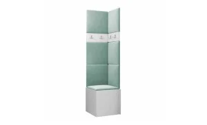 Cuier Hol Luca 11, Alb/Verde menta - Manila 11