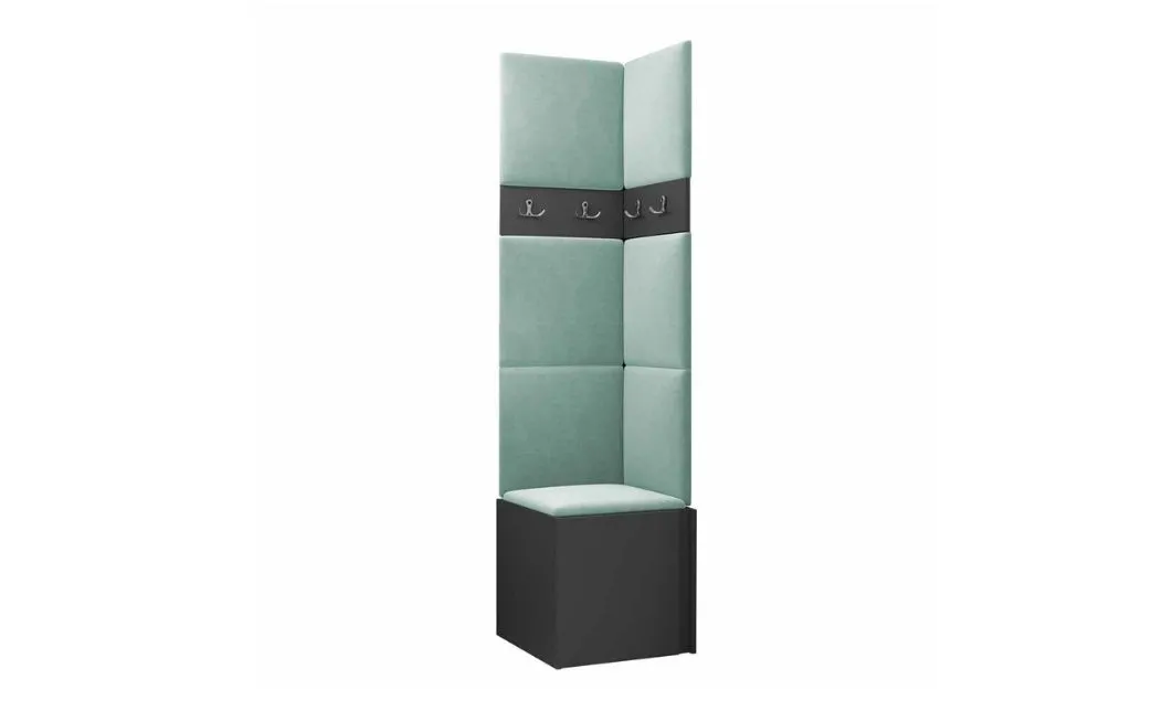Cuier Hol Luca 11, Grafit/Verde menta - Manila 11 1