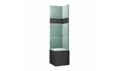 Cuier Hol Luca 11, Grafit/Verde menta - Manila 11