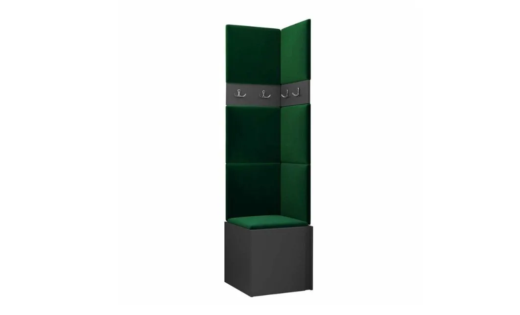 Cuier Hol Luca 11, Grafit/Verde - Manila 35 1