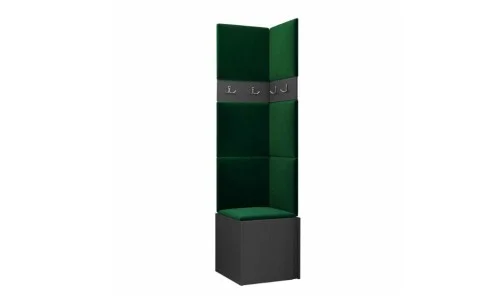 Cuier Hol Luca 11, Grafit/Verde - Manila 35