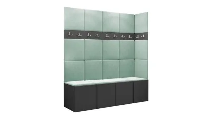 Cuier Hol Luca 12, Grafit/Verde menta - Manila 11