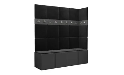 Cuier Hol Luca 12, Grafit/Negru - Manila 18