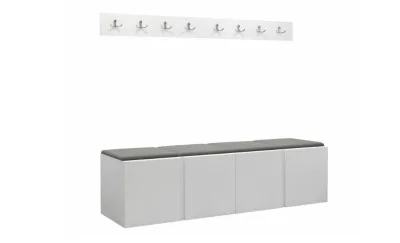 Cuier Hol Luca 14, Alb/Gri - Manila 16
