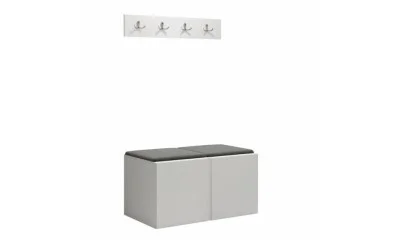 Cuier Hol Luca 15, Alb/Gri - Manila 16