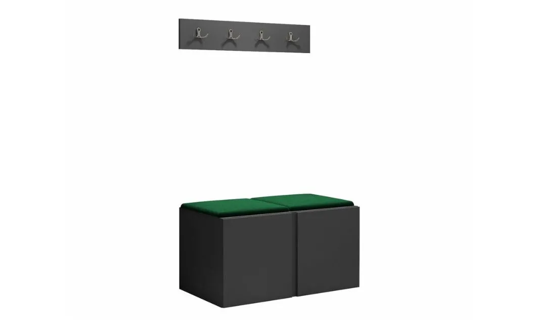 Cuier Hol Luca 15, Grafit/Verde - Manila 35 1