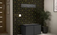 Cuier Hol Luca 15, Grafit/Negru - Manila 18
