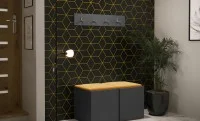 Cuier Hol Luca 15, Grafit/Galben - Manila 32