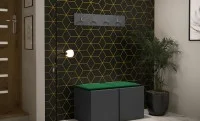 Cuier Hol Luca 15, Grafit/Verde - Manila 35