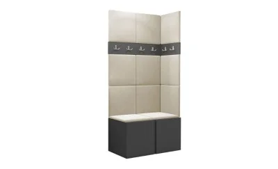 Cuier Hol Luca 9, Grafit/Crem - Manila 02