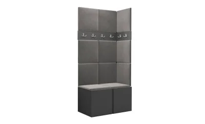 Cuier Hol Luca 9, Grafit/Gri - Manila 16