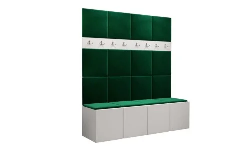 Cuier Hol Luca 13, Alb/Verde - Manila 35