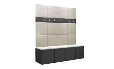 Cuier Hol Luca 13, Grafit/Crem - Manila 02