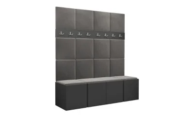 Cuier Hol Luca 13, Grafit/Gri - Manila 16