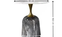 Masuta Cafea KJCT030 Gray Marble