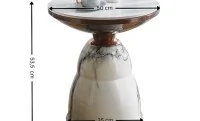 Masuta Cafea KJCT032 White 1