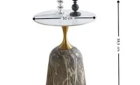 Masuta Cafea KJCT059 Gray Marble 1