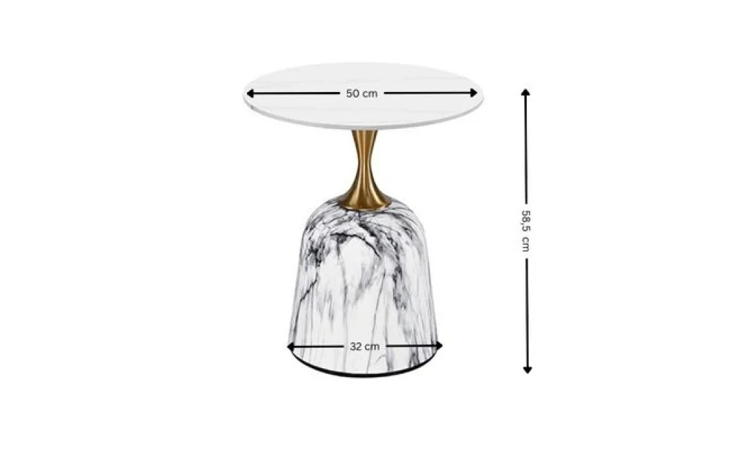 Masuta Cafea KJCT060 Gray Marble 1