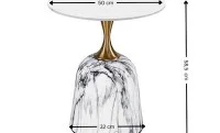 Masuta Cafea KJCT060 Gray Marble
