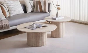 Set Măsuțe Cafea CT3858 Natural Yellow