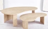 Set 2 Măsuțe Cafea CT 8111 Natural 3