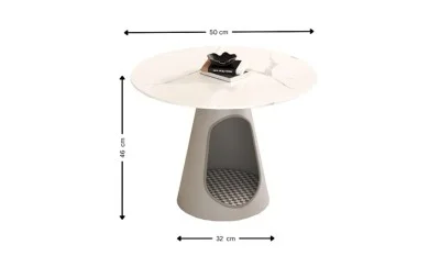 Set Masuțe Cafea KJCT065 White    