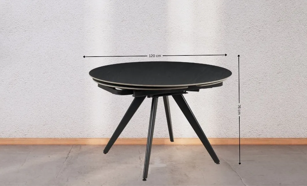Masa Living Extensibila Blat Ceramic Gri DTM0403CR  3