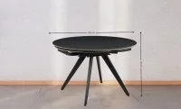 Masa Living Extensibila Blat Ceramic Gri DTM0403CR  3
