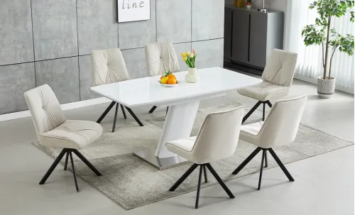 Masa Living Extensibila Alb KJT380 
