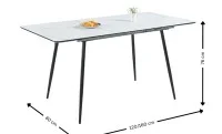 Set Masă Living Extensibilă KJT546 Bej cu 4 Scaune KJC37 Verde 3