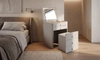 Măsuță Toaletă T658-4 Gri cu 3 culori LED și Oglindă 4