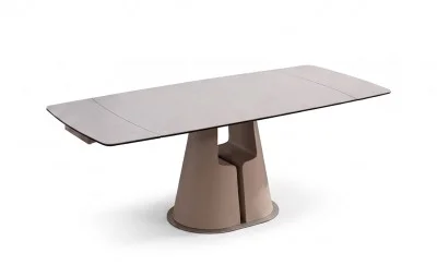 Masă Living Extensibilă Blat Ceramic Bej CT134
